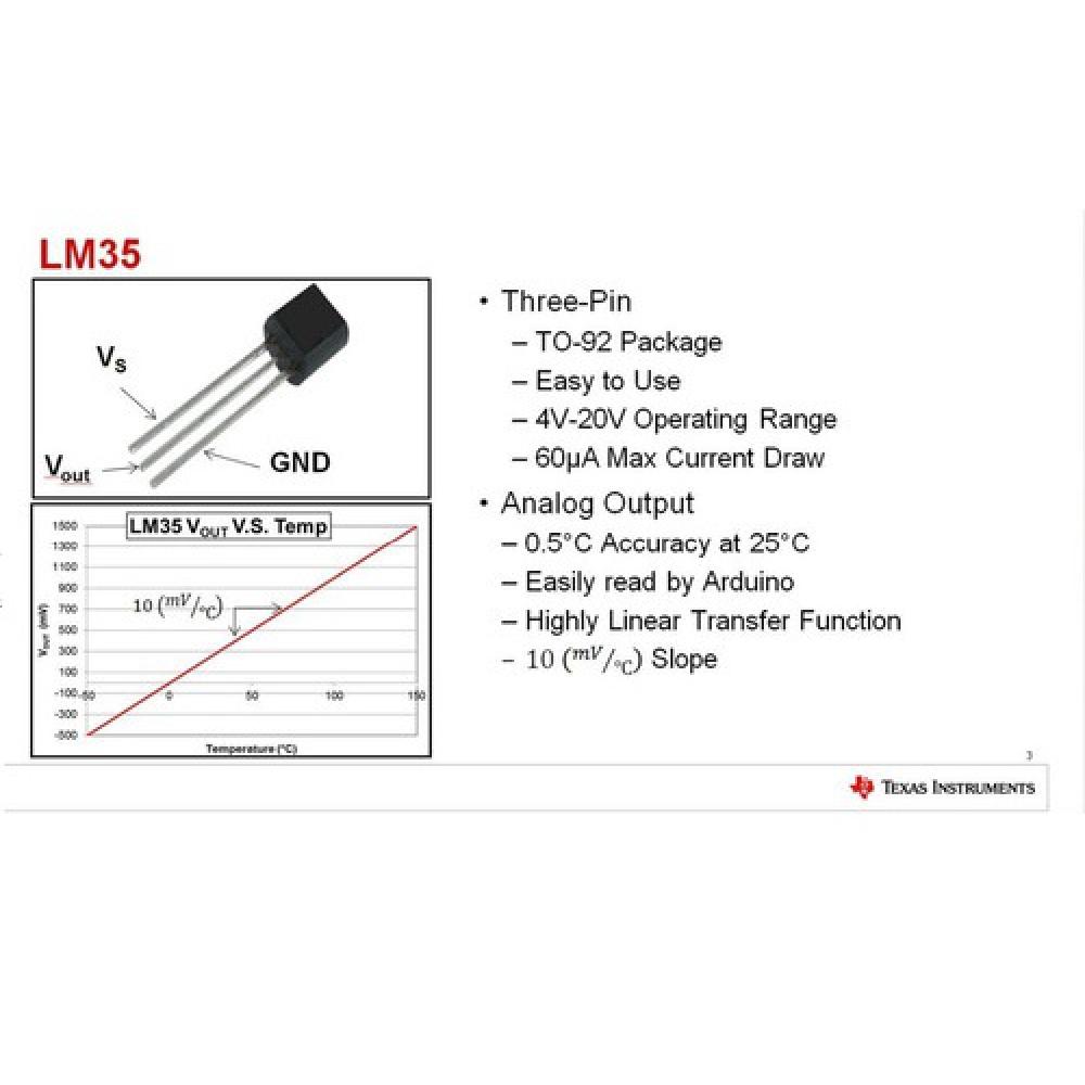 Sensor de Temperatura LM35